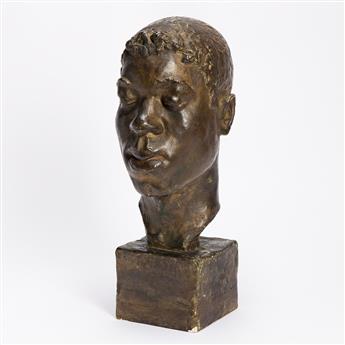 AUGUSTA SAVAGE (1892 - 1962) Head of a Young Black Man.